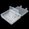 7 Pieces Mixed Sizes Rectangular Empty Mini Clear Plastic Organizer Storage Box Containers with Hinged Lids for Small Items and Other Craft Projects